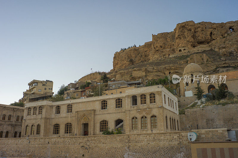 中东小镇mardin turkey的古老石屋和建筑